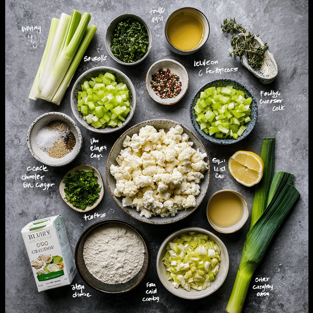 Creamy Cauliflower and Leek Soup Recipe - Recipe Image