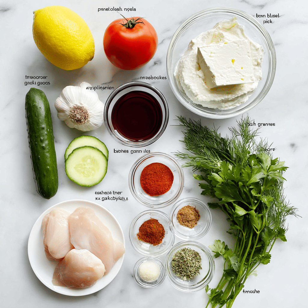 Greek-Style Chicken Tzatziki Recipe - Recipe Image