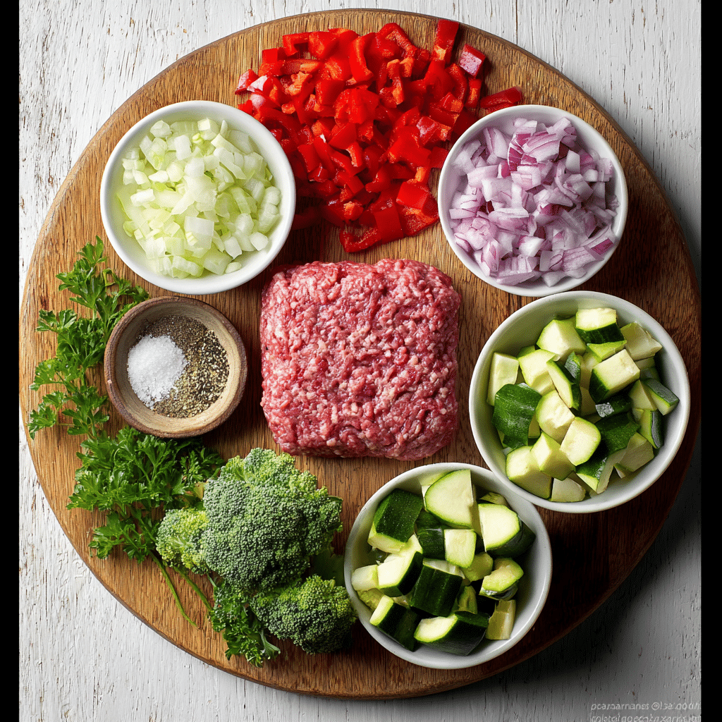 Garden Vegetable Beef Skillet Recipe - Recipe Image