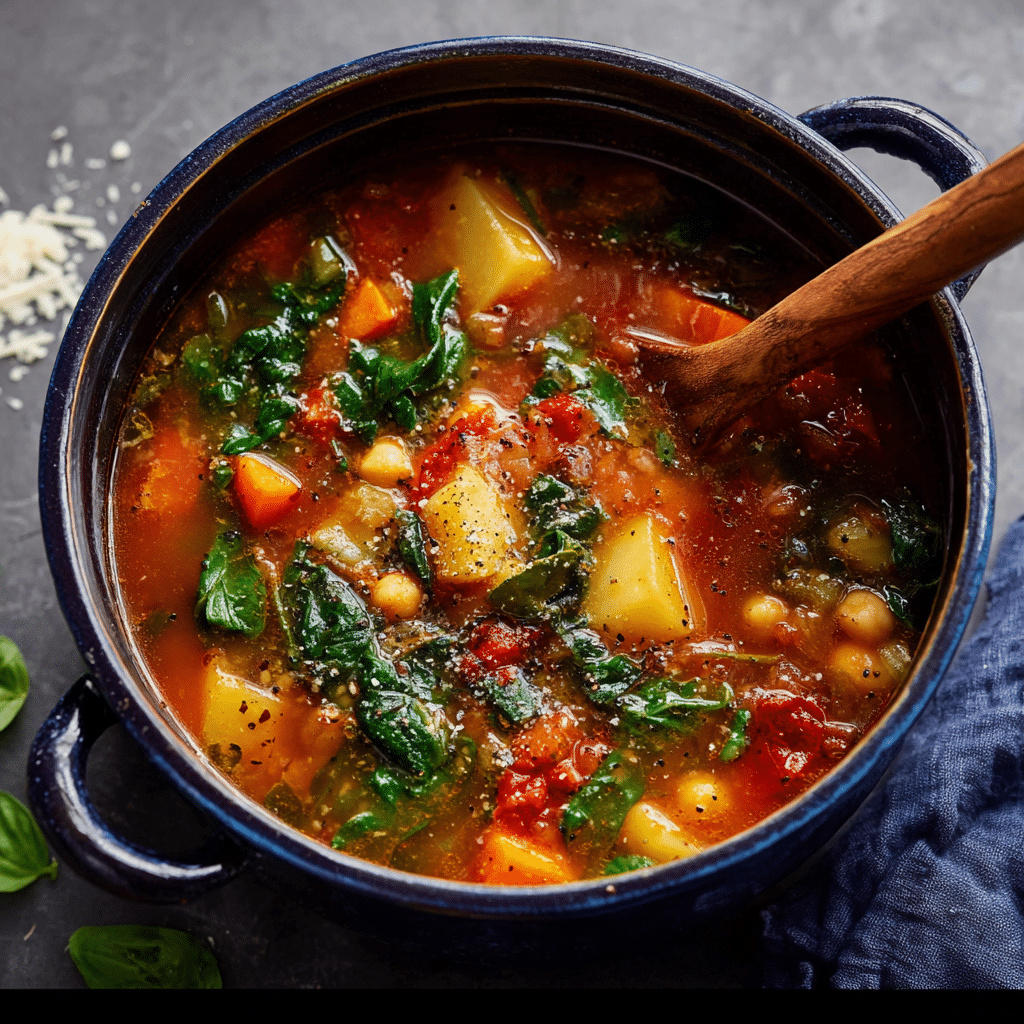 Cozy Chickpea and Kale Soup Recipe - Recipe Image