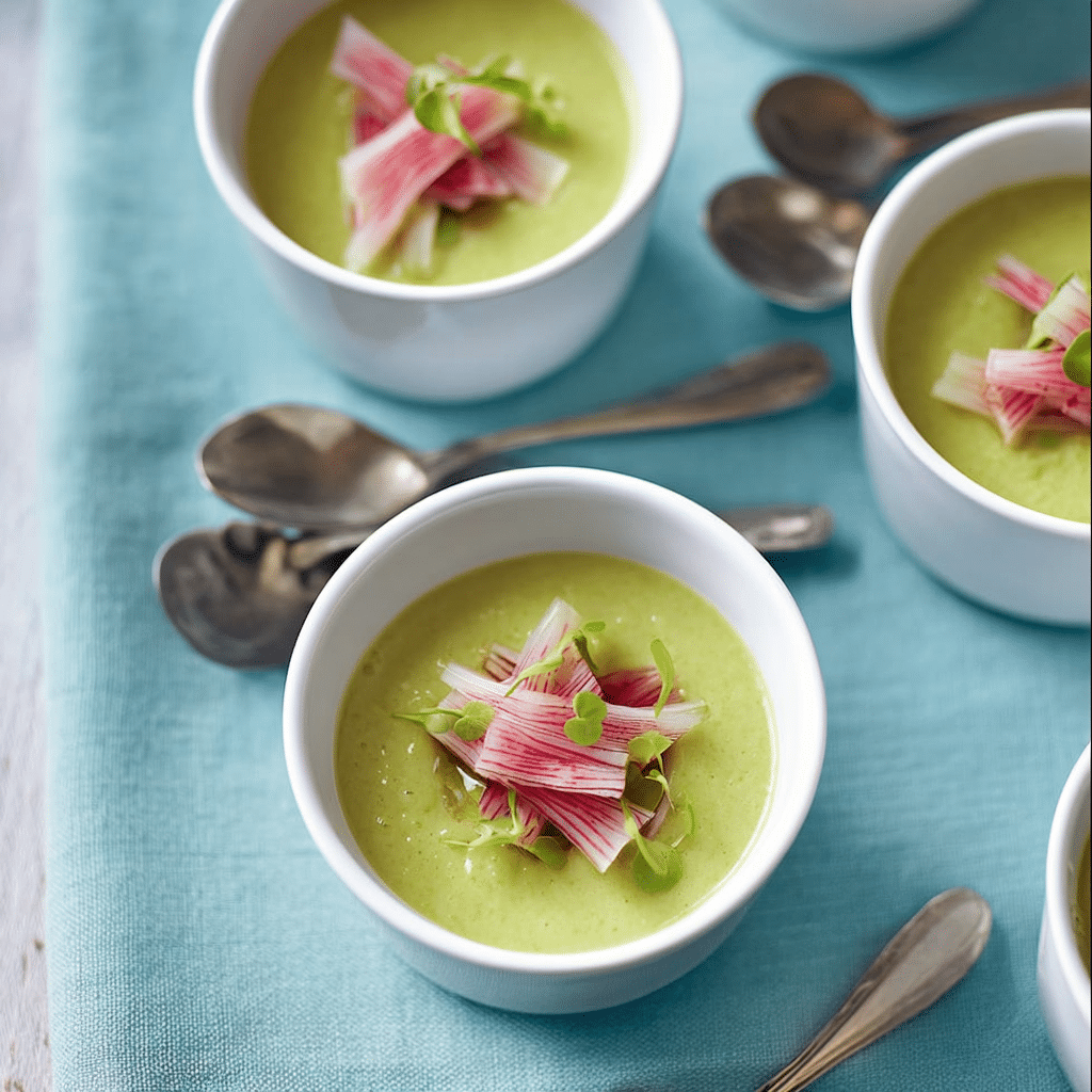 Iced Cucumber-Avocado Soup with Mint Recipe - Recipe Image