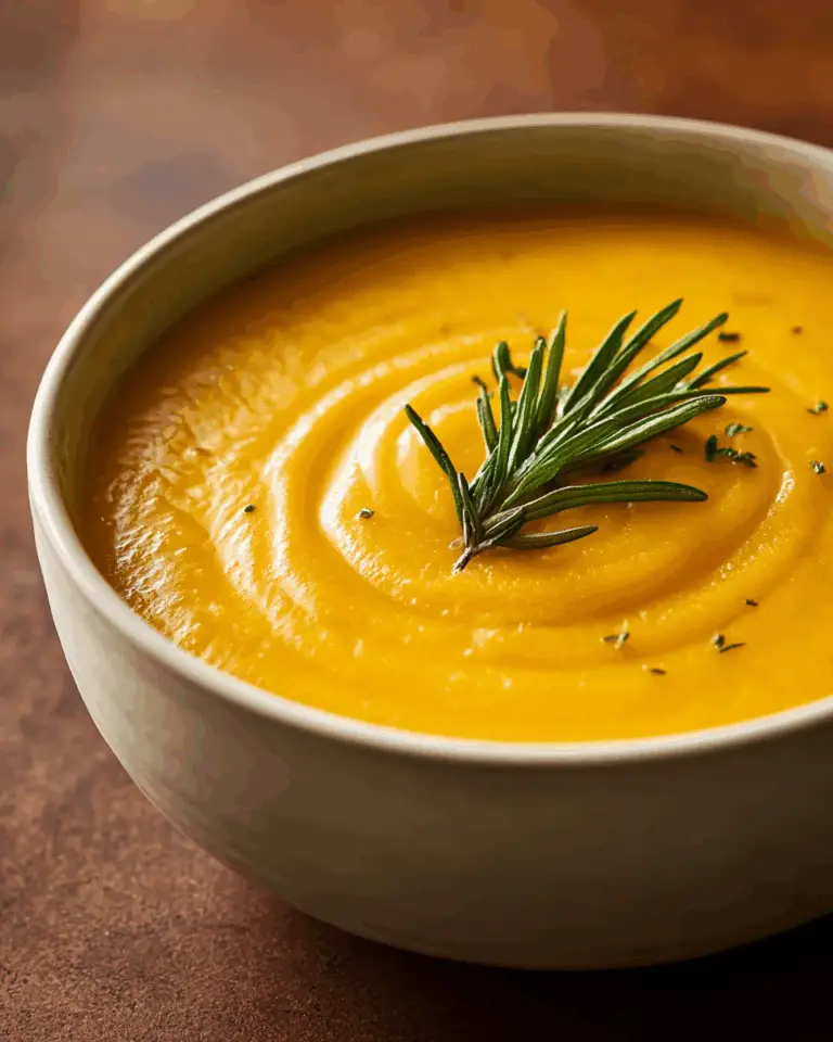 Creamy Butternut Squash Soup with a Hint of Sage Recipe