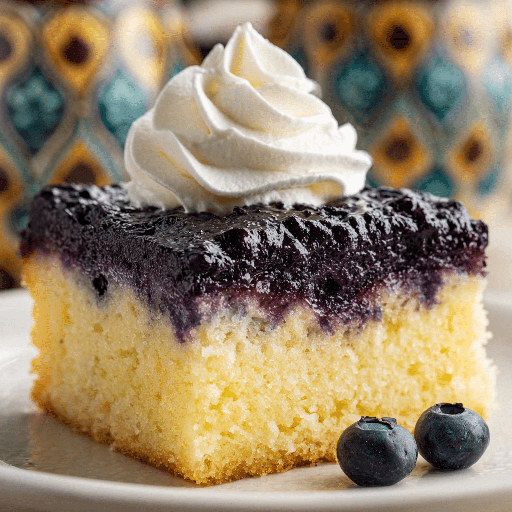 Blueberry Upside Down Cake Recipe - Recipe Image