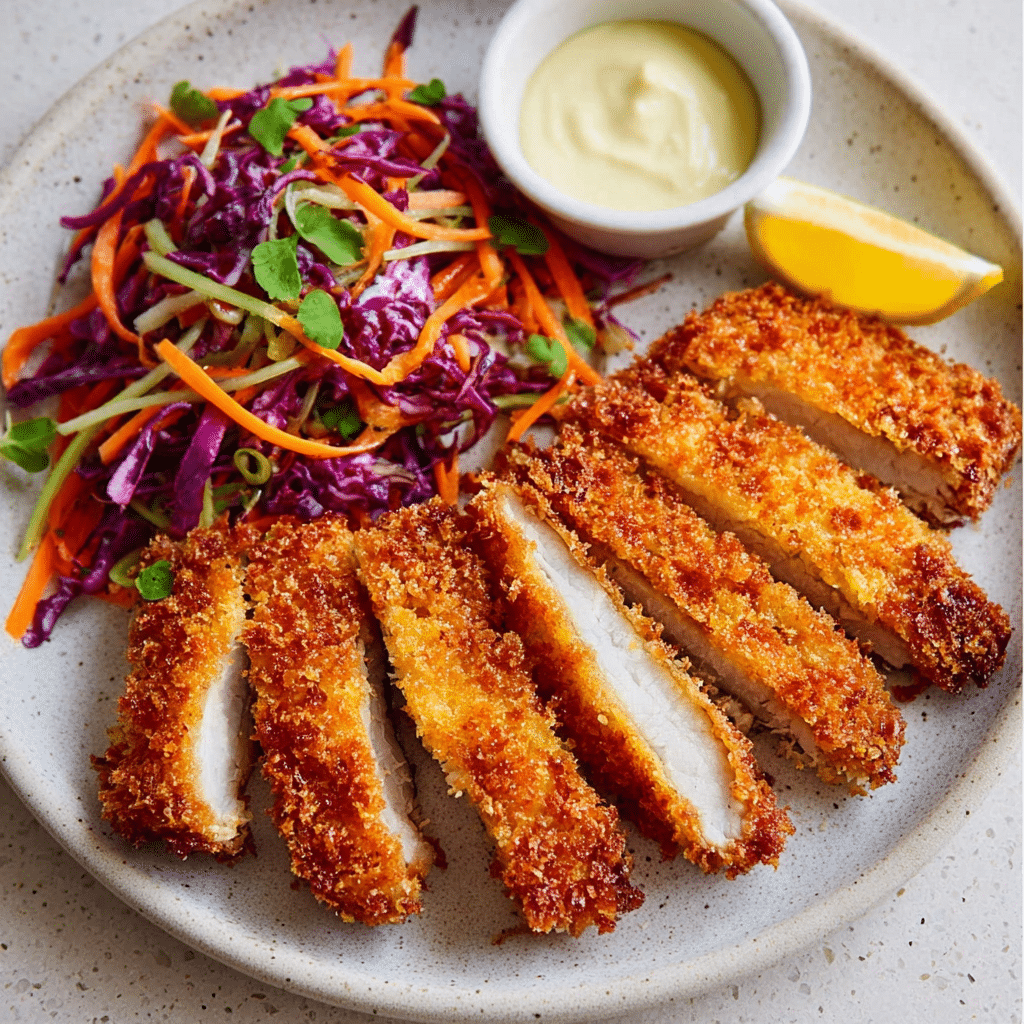 Crispy Baked Chicken Schnitzel Recipe - Recipe Image