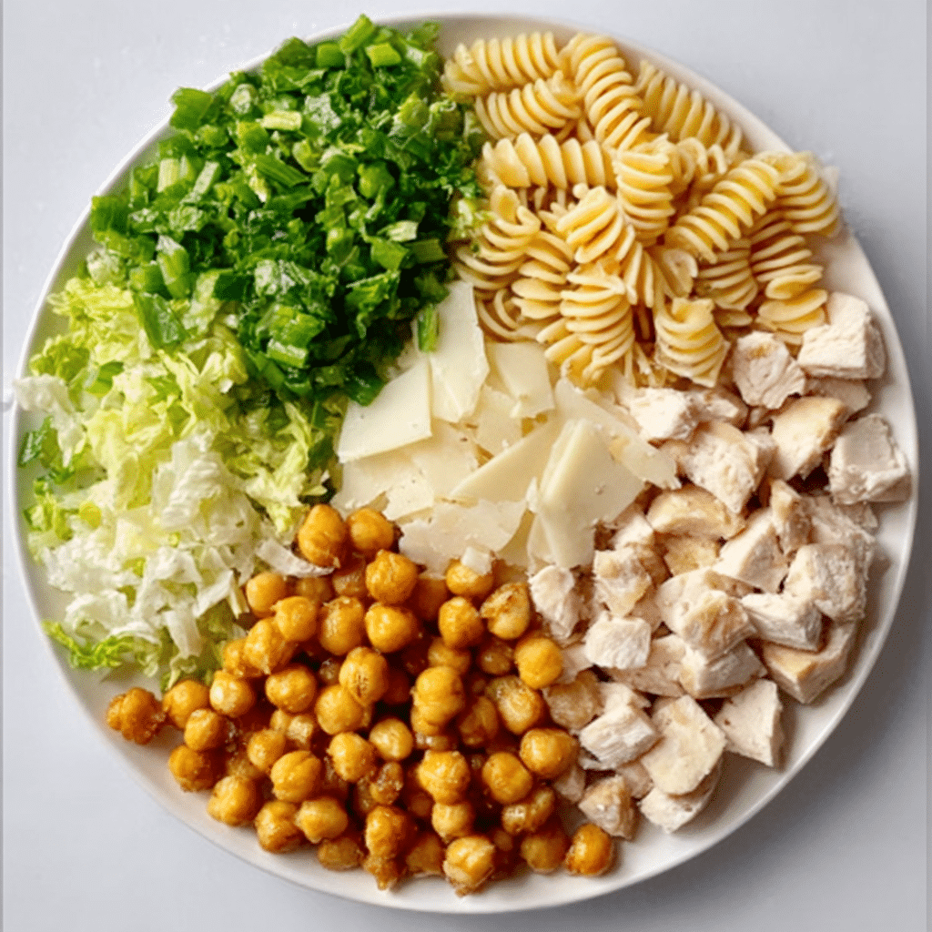 High Protein Pasta Salad with Chicken Recipe - Recipe Image
