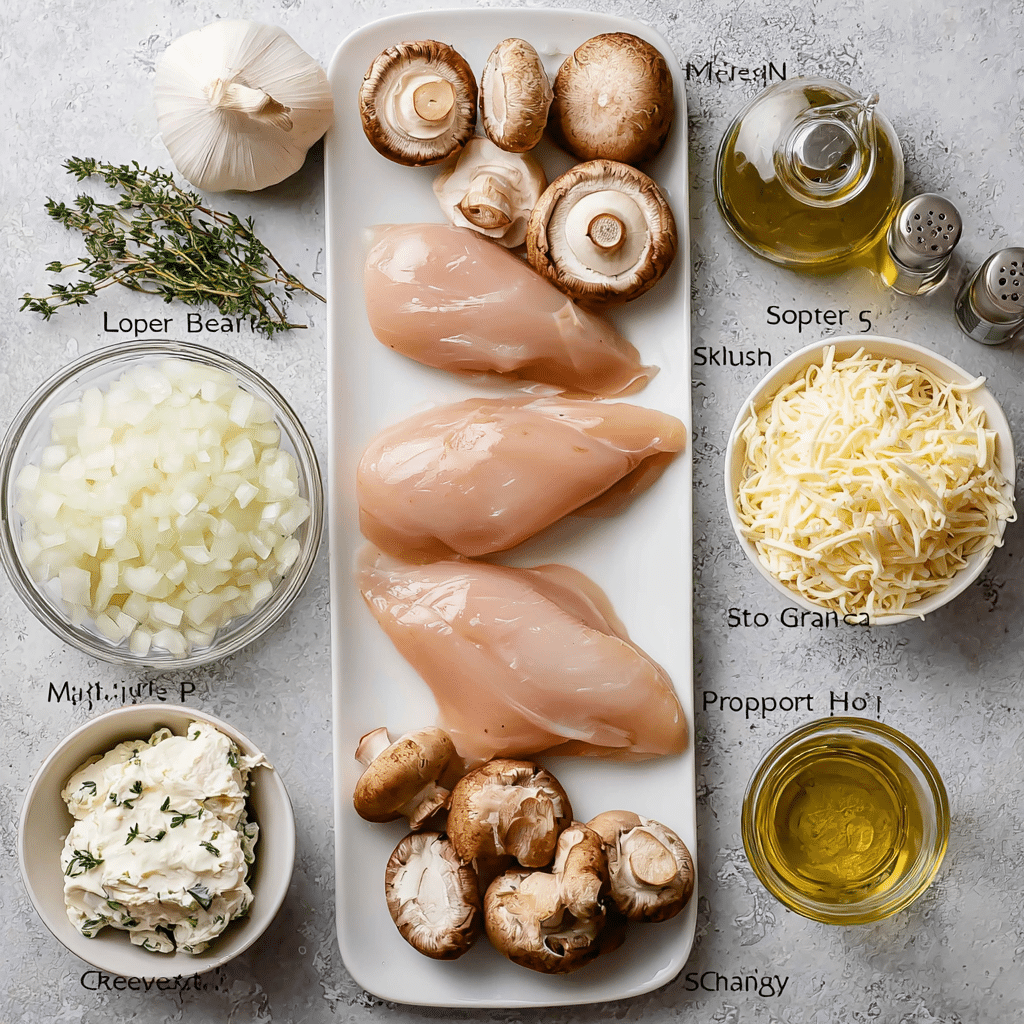 Mushroom Stuffed Chicken Breast Recipe - Recipe Image