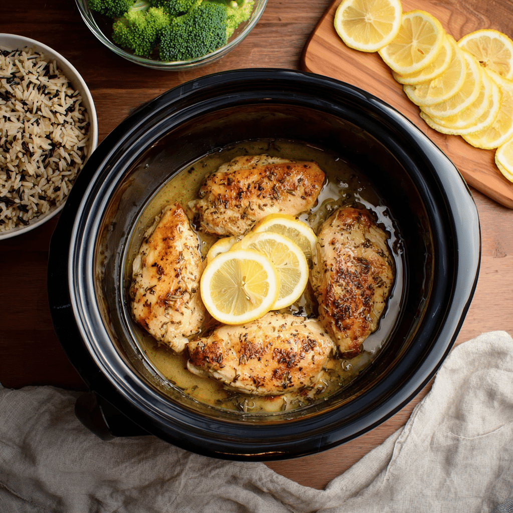 Slow Cooker Lemonade Chicken Recipe - Recipe Image