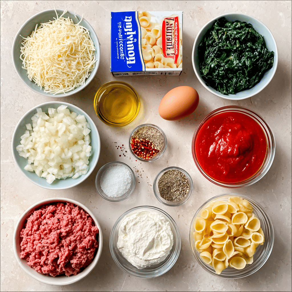 Ricotta Beef Stuffed Pasta Shells Recipe - Recipe Image