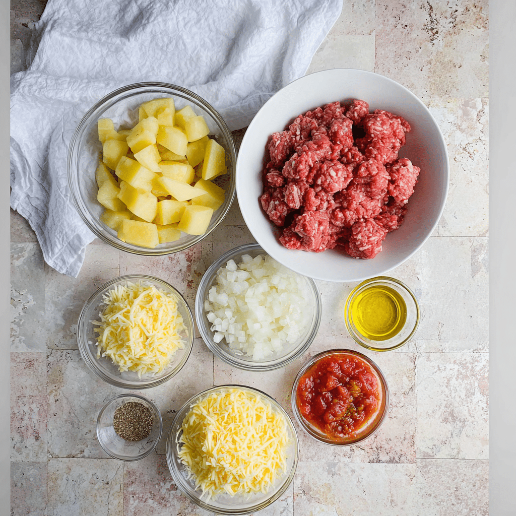 Cheesy Taco Potatoes Recipe - Recipe Image