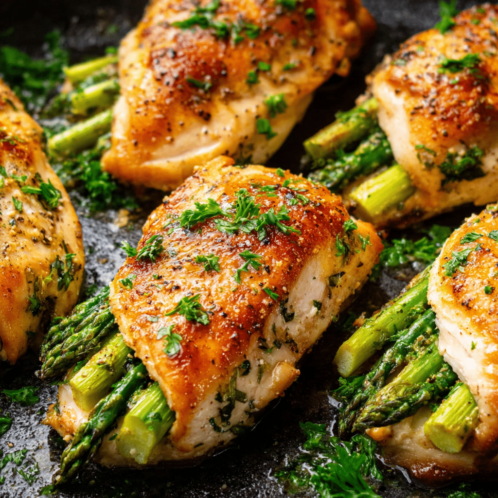 Asparagus Stuffed Chicken Breast Recipe - Recipe Image