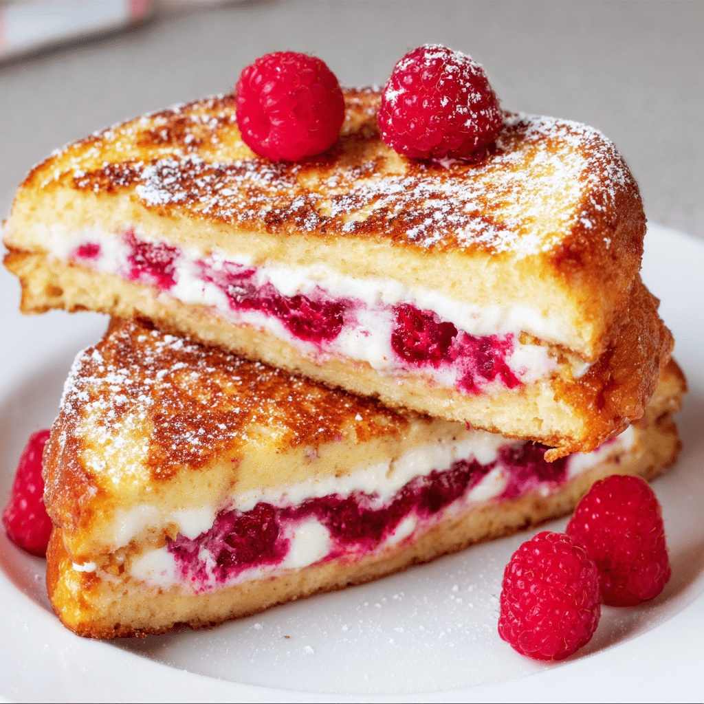 Raspberry Granola Stuffed French Toast Recipe - Recipe Image