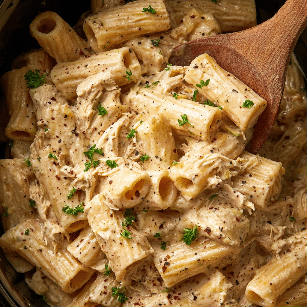 Garlic Parmesan Chicken and Pasta Recipe - Recipe Image