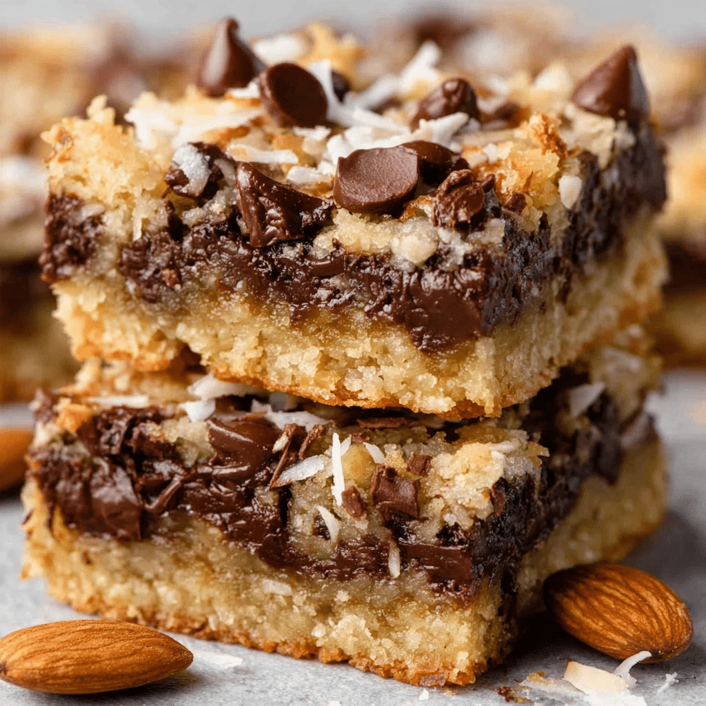 Coconut Bars with Chocolate Chips Recipe - Recipe Image