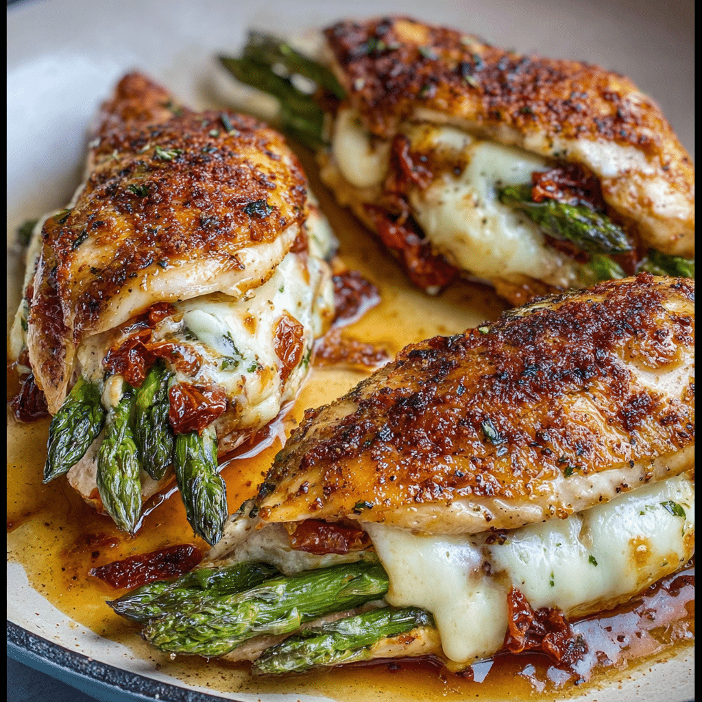 Asparagus Stuffed Chicken Breast Recipe - Recipe Image