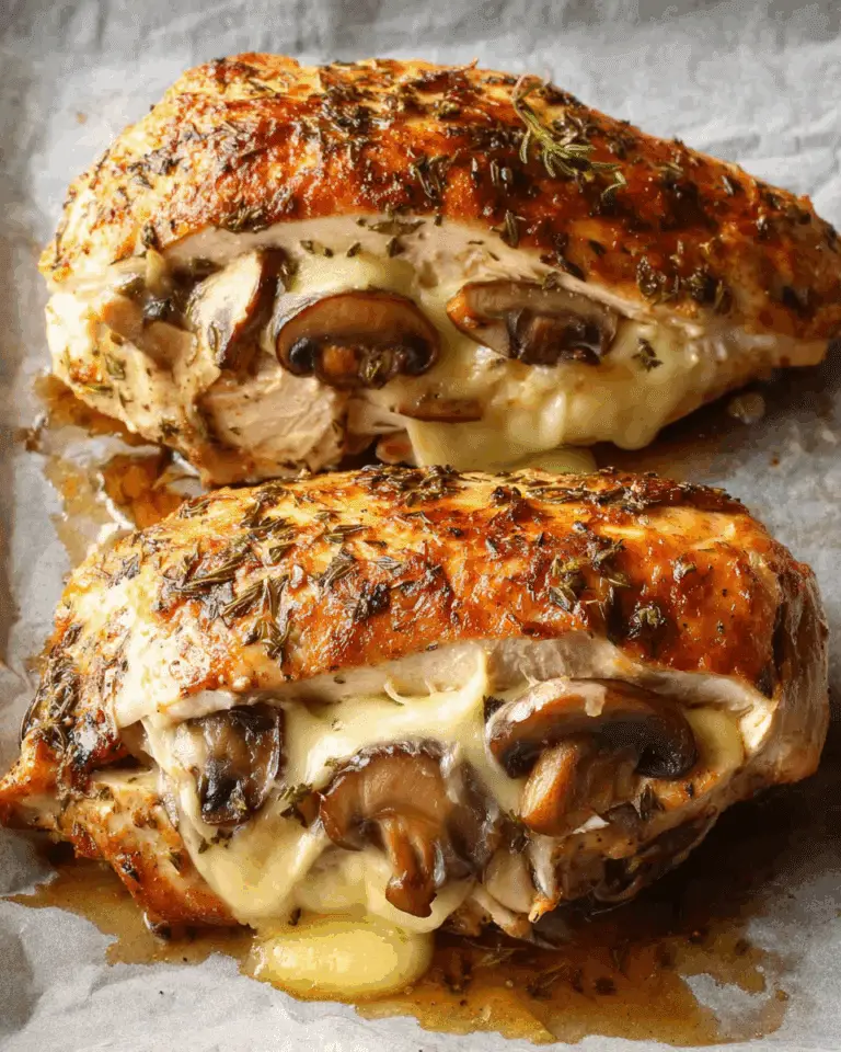 Mushroom Stuffed Chicken Breast Recipe