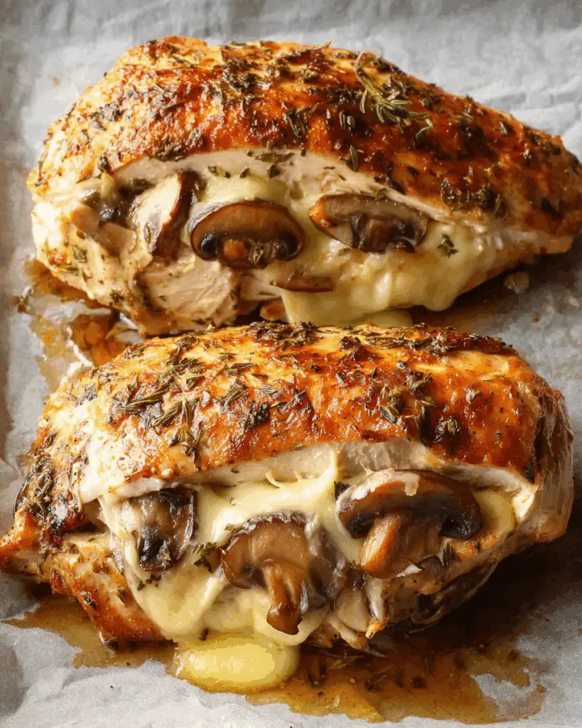 Mushroom Stuffed Chicken Breast Recipe