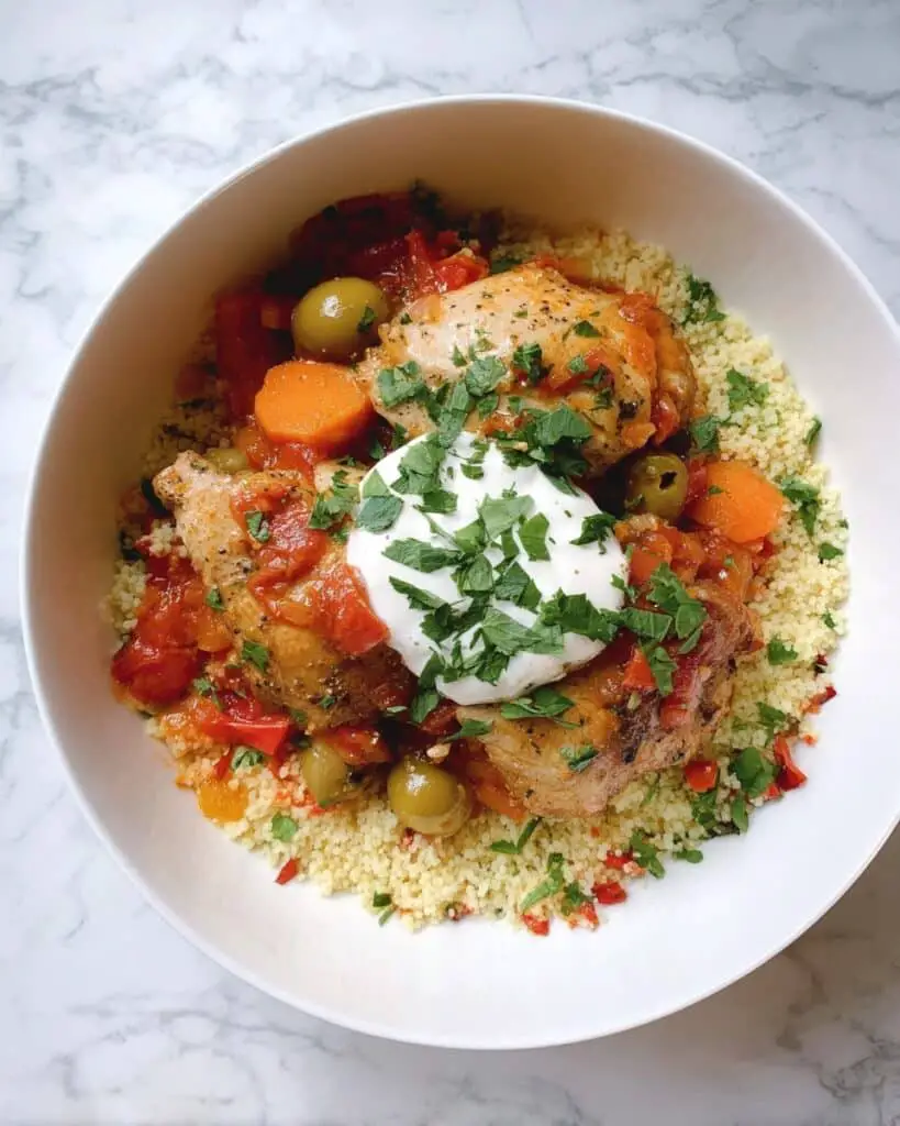 One-Pan Mediterranean Chicken and Couscous Dinner Recipe