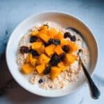 Winter Spiced Oatmeal with Roasted Fruit Recipe
