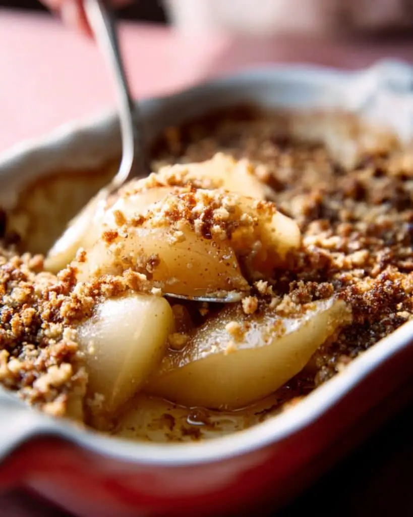 Warm Pear and Ginger Crumble Recipe