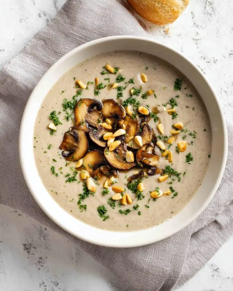 The Creamiest Vegan Mushroom Soup Recipe