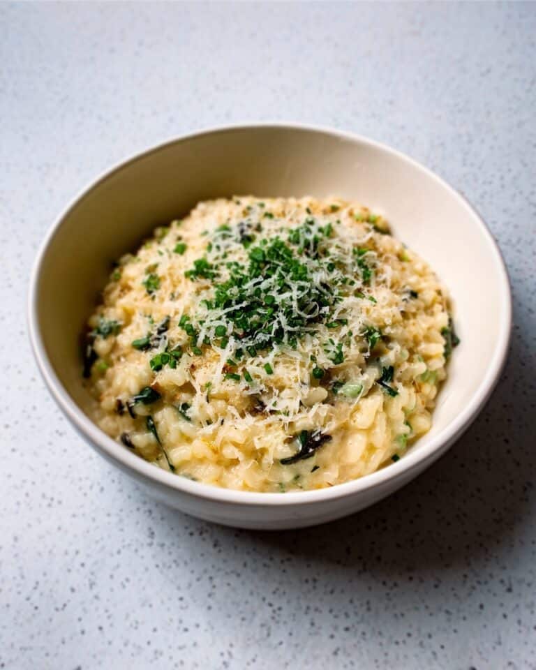 Creamy Mushroom and Spinach Risotto Recipe