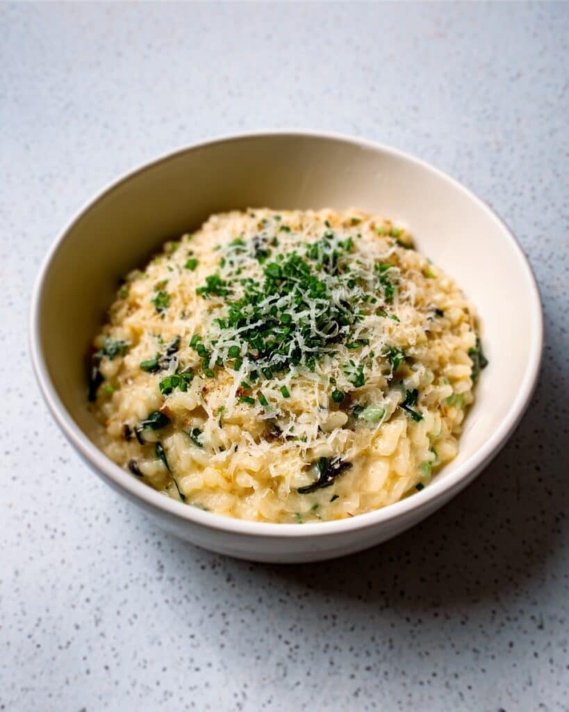Creamy Mushroom and Spinach Risotto Recipe