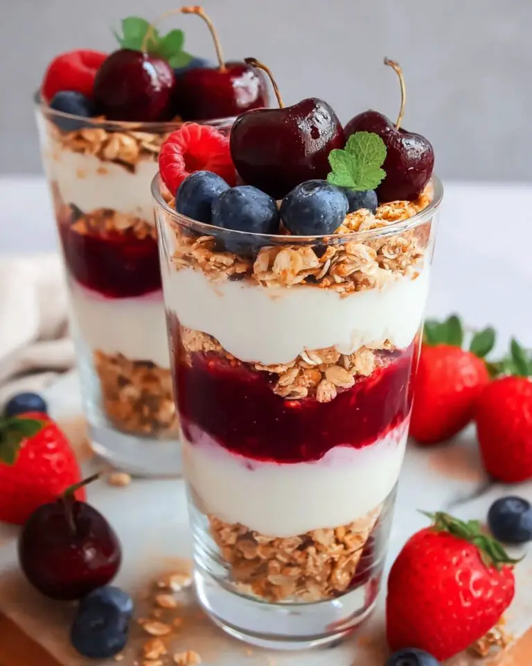 Cranberry Almond Granola Parfait Recipe