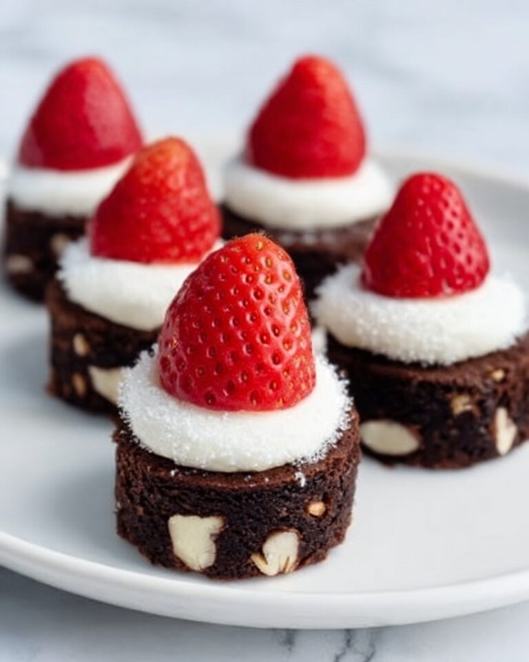 Santa Hat Brownies Recipe