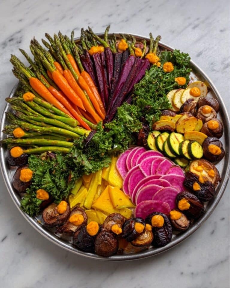 Colorful Veggie Tray with Dips: A Healthy Party Platter Recipe