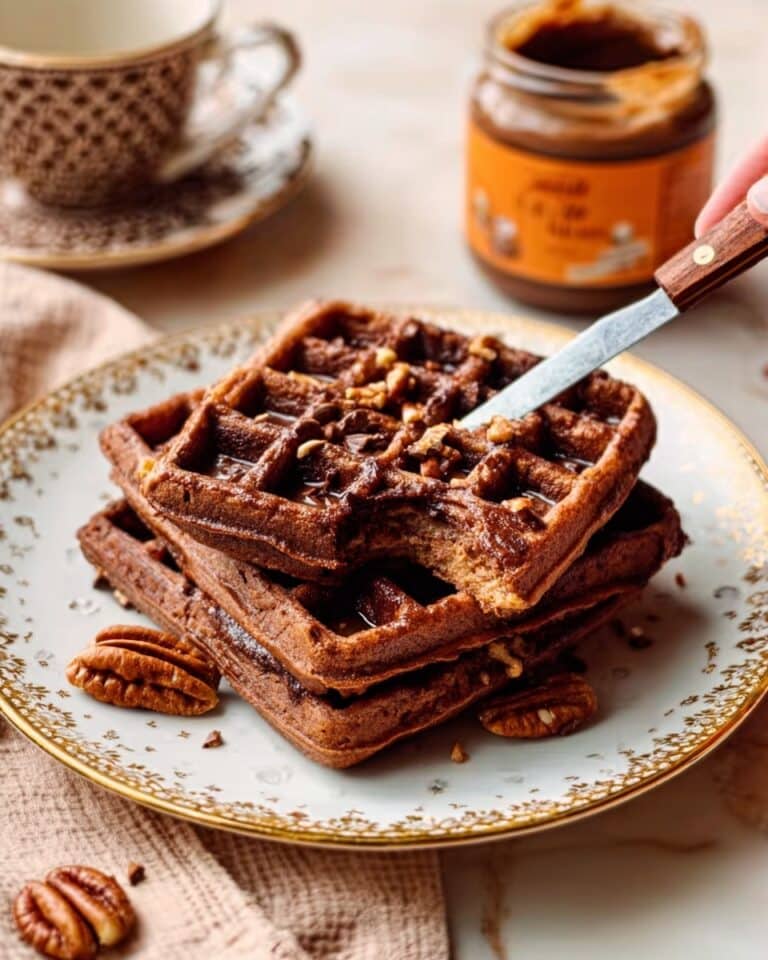 Crispy Pumpkin Spiced Waffles with Cinnamon and Vanilla Recipe