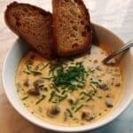 Porcini Mushrooms and Veggies Cream Soup Recipe