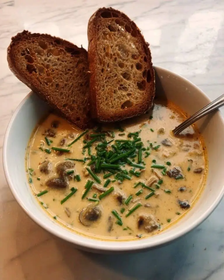 Porcini Mushrooms and Veggies Cream Soup Recipe