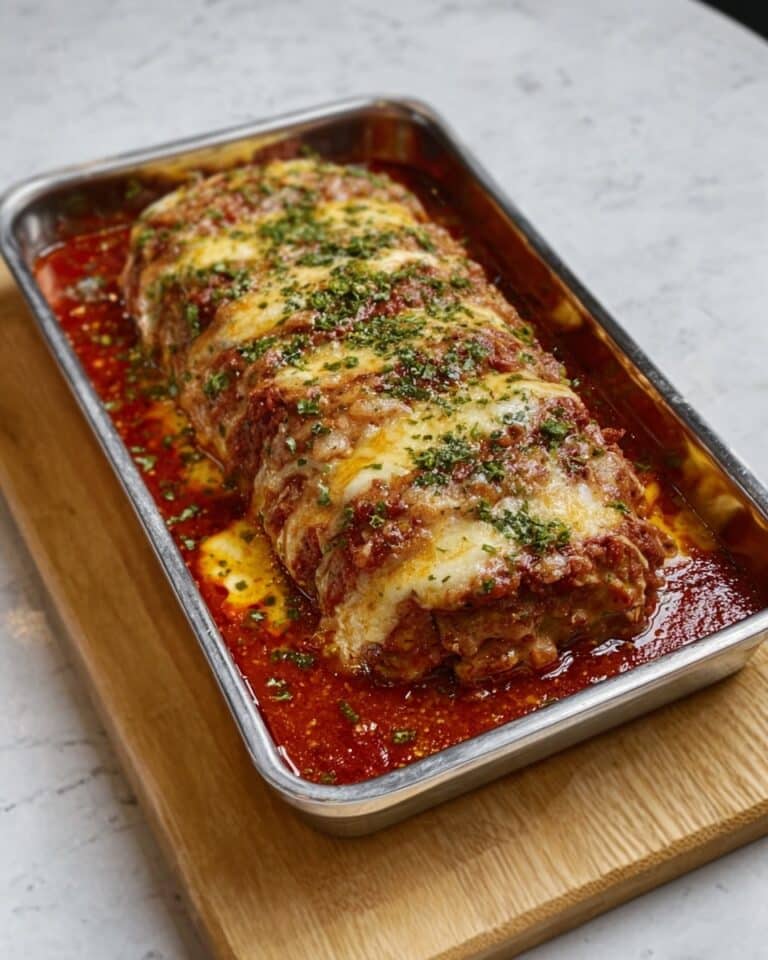 Italian Meatloaf with Cheesy Tomato Glaze Recipe