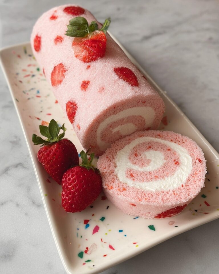 Japanese Strawberry Cake Roll Recipe