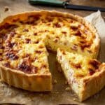 Classic French Quiche Lorraine with Bacon, Swiss Cheese, and Cream Recipe