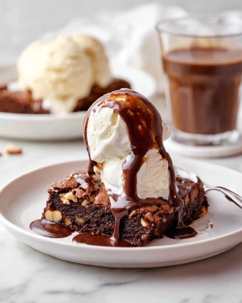 Hot Cocoa Brownie Sundae Recipe