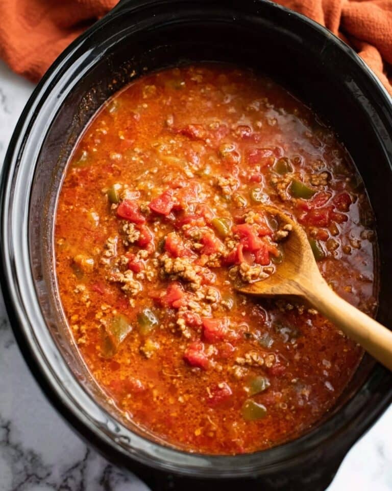 Crockpot Stuffed Pepper Soup Recipe