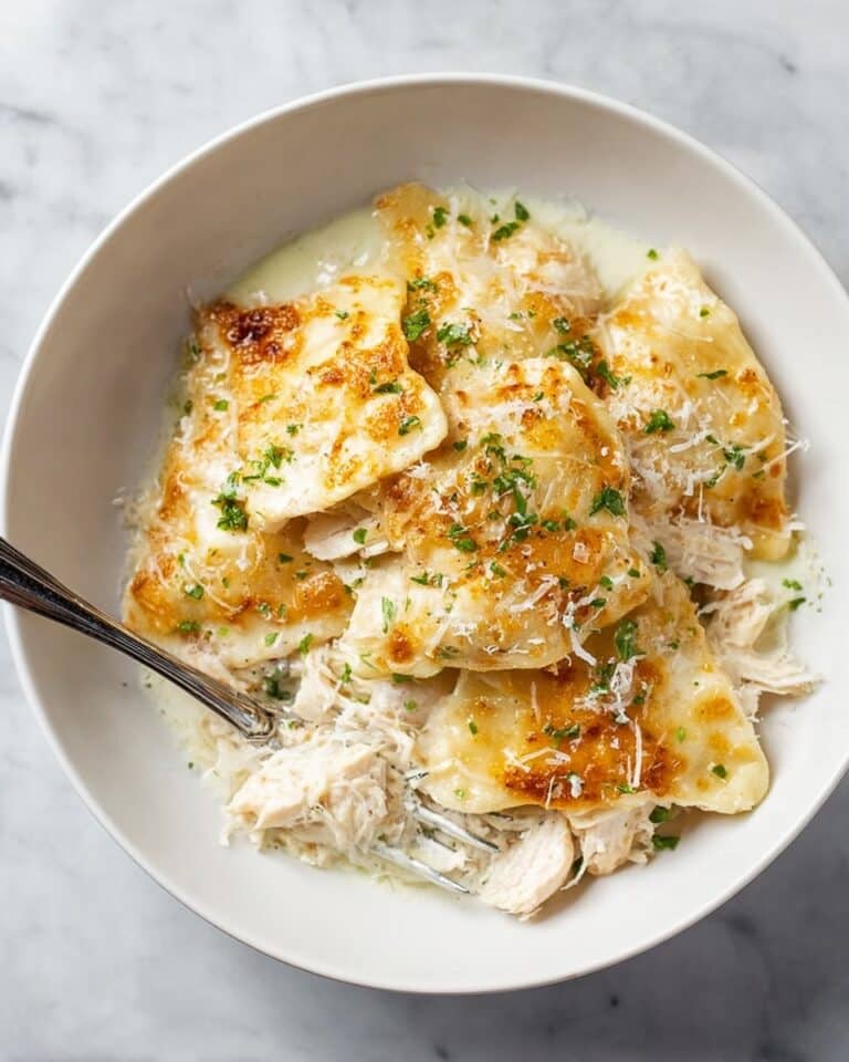 Chicken Alfredo Baked Ravioli Recipe