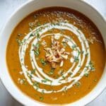 Spiced Butternut Squash and Lentil Soup Recipe