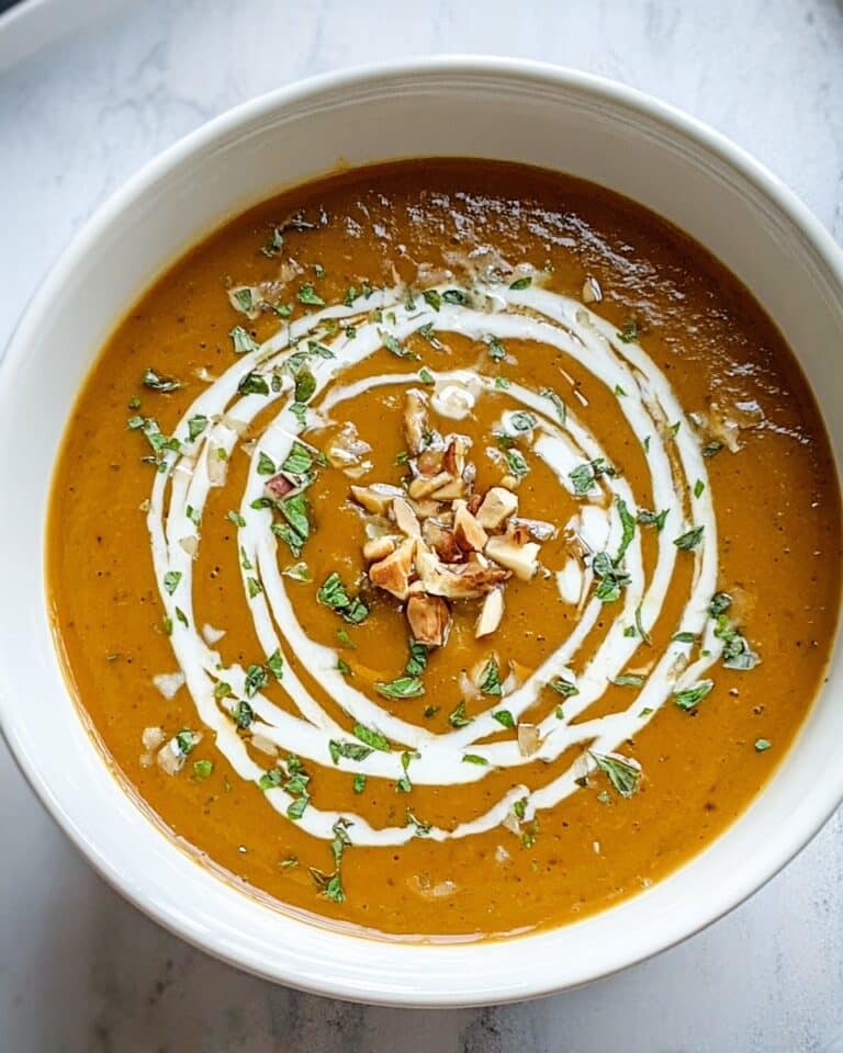 Spiced Butternut Squash and Lentil Soup Recipe