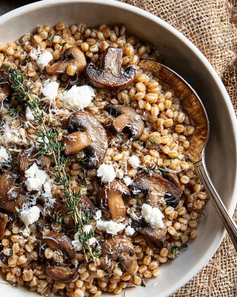 Mushroom and Barley Risotto Recipe