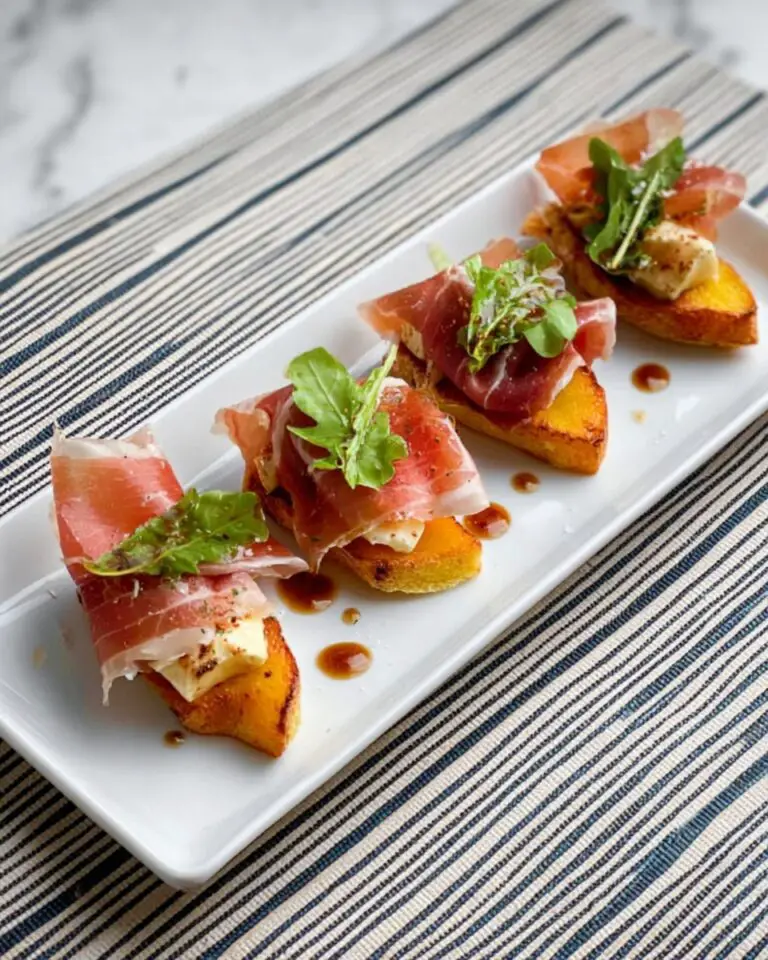 Prosciutto, Pear & Blue Cheese Bites Recipe