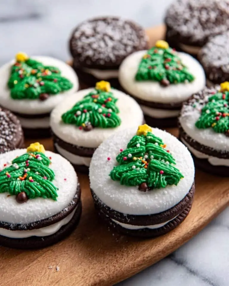 Chocolate-Dipped Christmas Tree Oreos Recipe
