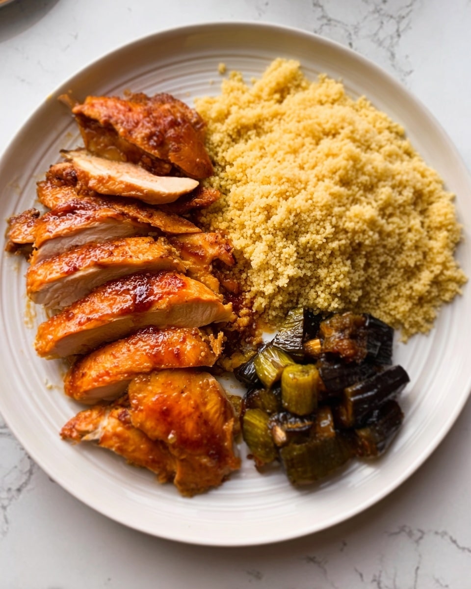 The dish shows a white round pan filled with creamy melted cheese spread evenly across the base. On top, there are several brown meatballs, each topped with more melted cheese that looks soft and slightly stringy. The meatballs are evenly spaced in the pan, and small green herb pieces are scattered lightly over the cheese and meatballs, adding a fresh touch. The edges of the cheese near the pan are a little browned, showing a baked texture. The whole dish looks warm and creamy with a rich mix of white, brown, and green colors. Photo taken with an iphone --ar 4:5 --v 7