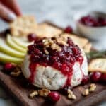 Baked Brie with Cranberry Sauce Recipe