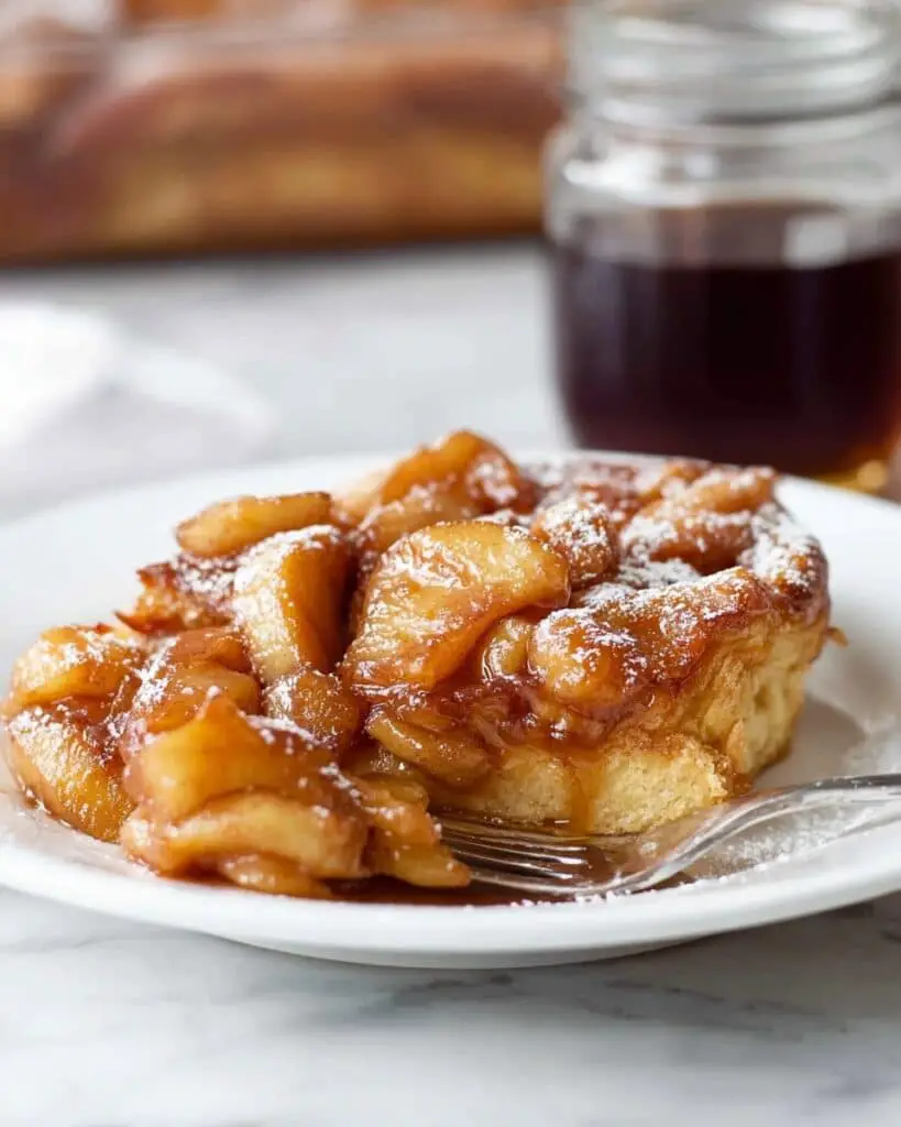 Caramel Apple Vegan French Toast Casserole Recipe