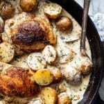 Dutch Oven Creamy Ranch Chicken & Potatoes Recipe