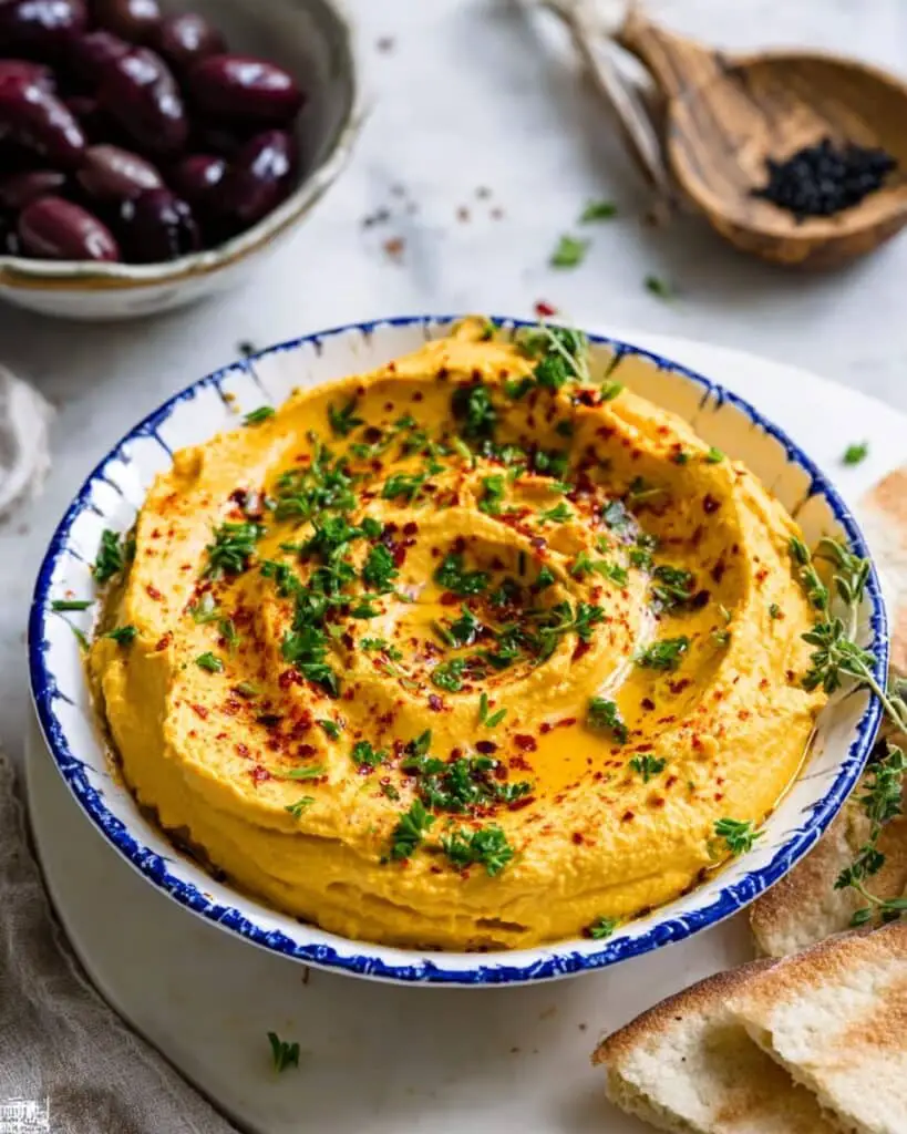 Creamy Pumpkin Hummus Recipe