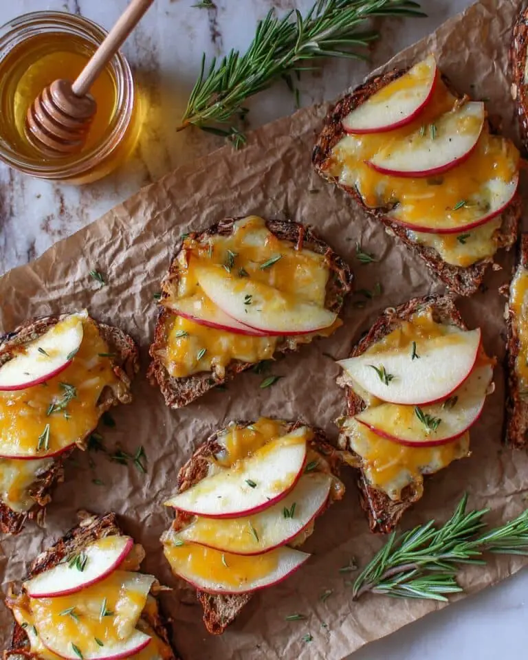 Apple & Cheddar Crostini Recipe