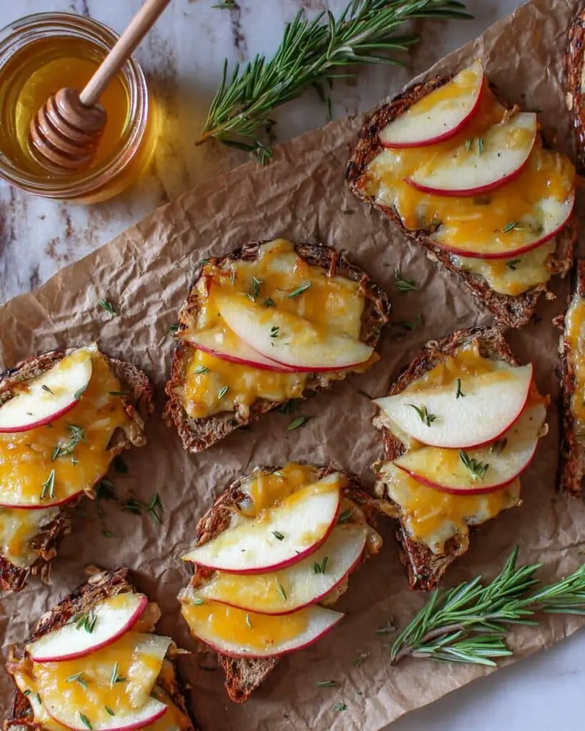 Apple & Cheddar Crostini Recipe